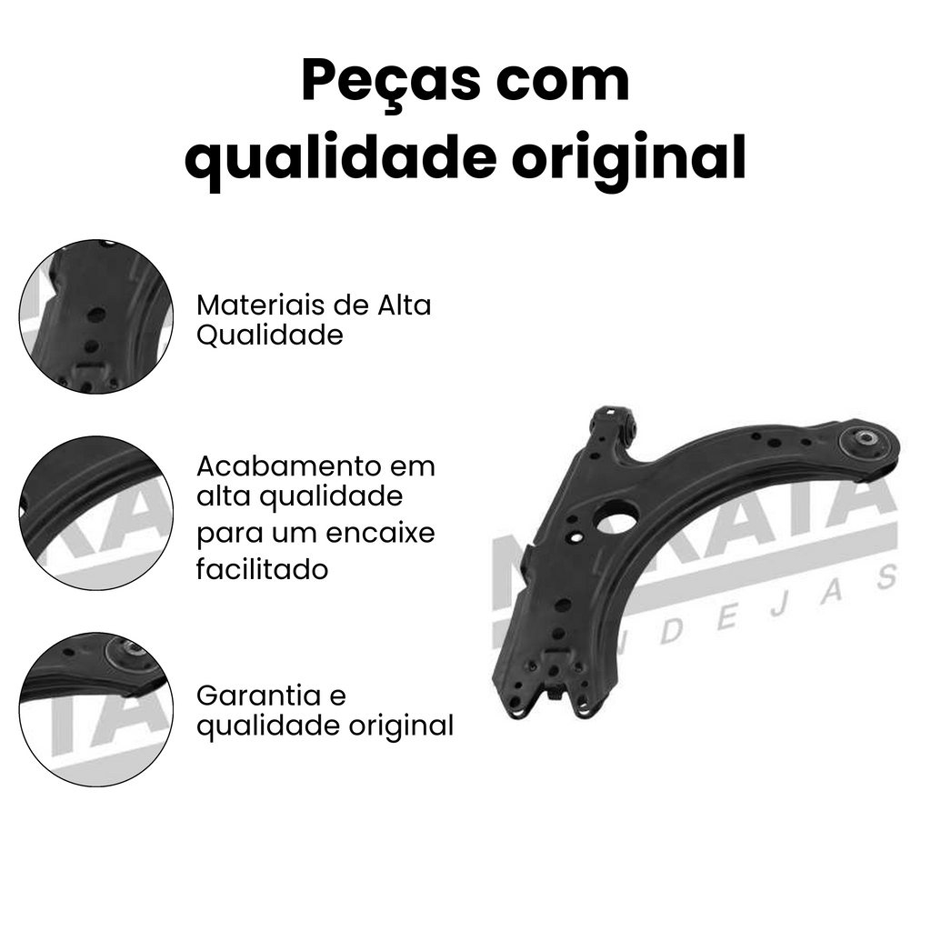 Bandeja Suspensão Dianteiro Inferior VW Golf Audi A3 - Imagem 3