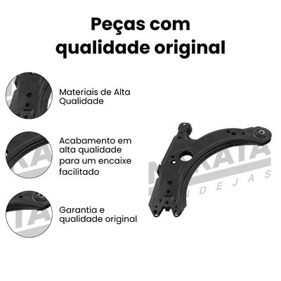 Bandeja Suspensão Dianteiro Inferior VW Golf Audi A3 - Imagem 3