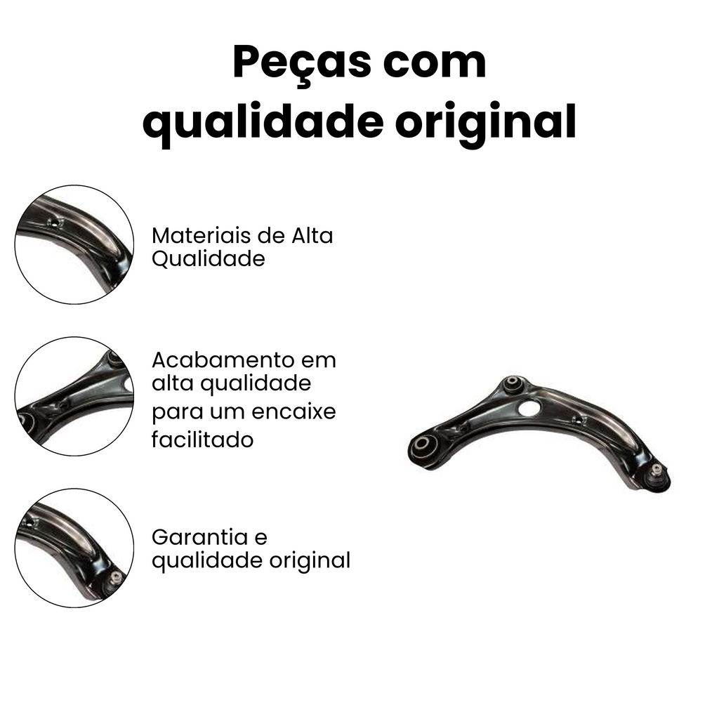 Bandeja Suspensão Dianteira Direita Inferior Nissan Kicks - Imagem 3