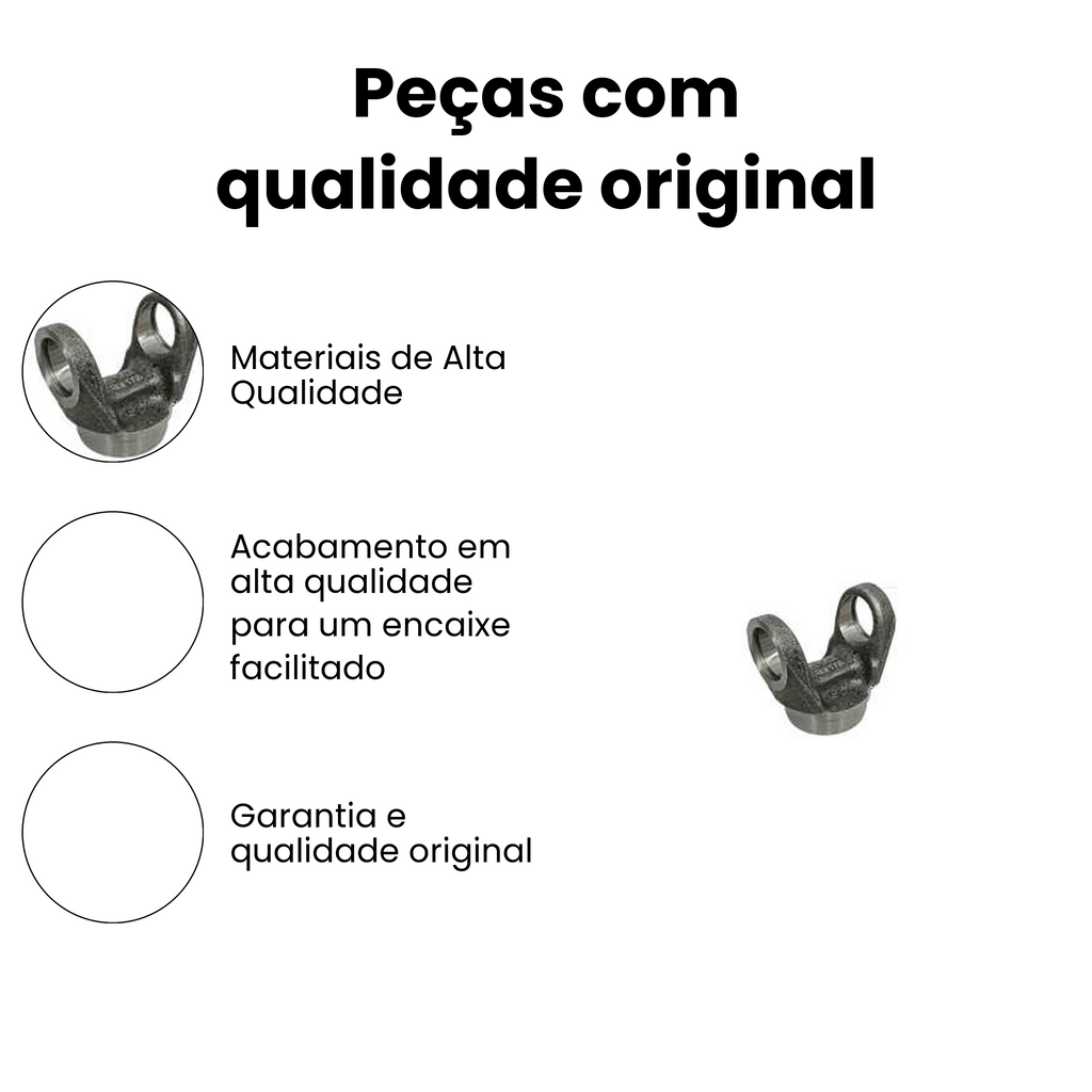 Garfo Cardan 1210 Series Volvo Chevette - Imagem 3