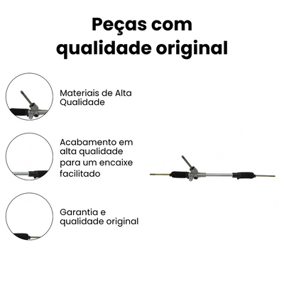 Caixa Direção Mecânica Com Axial VW Fox 2002-2008 Polo 2003- - Imagem 3