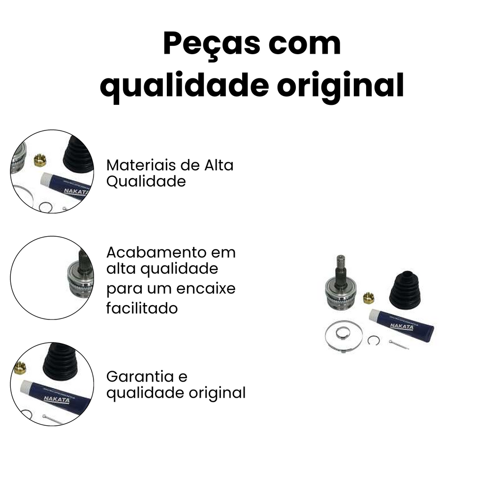 Junta Fixa Roda Direito/Esquerdo L200 Triton Mitsubishi - Imagem 3