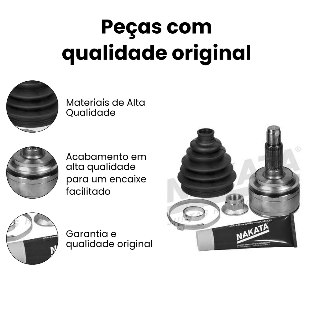 Junta Fixa Roda Direito / Esquerdo Honda Fit City - Imagem 3