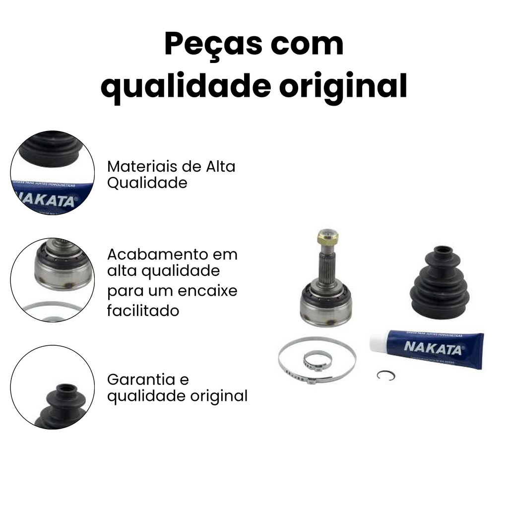 Junta Fixa Dianteira Esquerda Renault Sandero Logan - Imagem 3