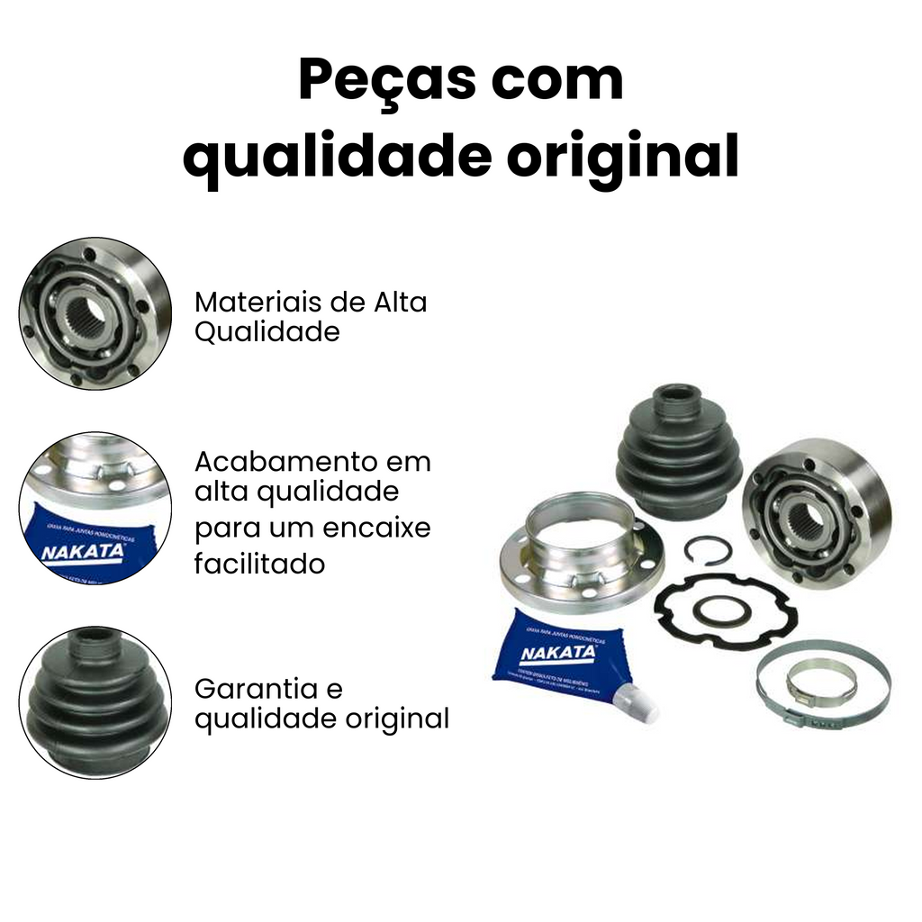 Junta Homocinética Deslizante Dianteiro Dir/Esq Kombi - Imagem 3