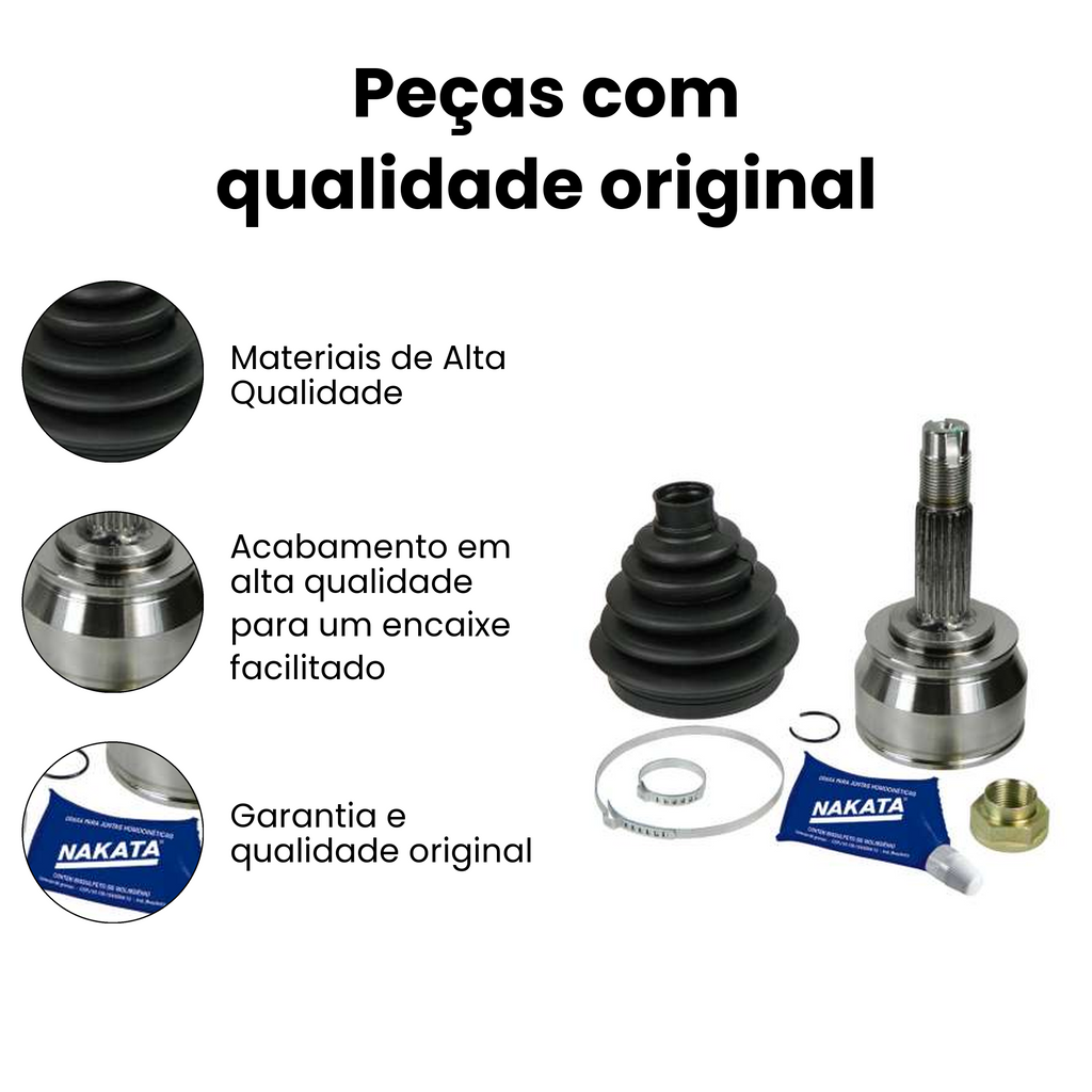 Junta Homocinética Roda Fiat Palio Strada NJH91-1409 - Imagem 3