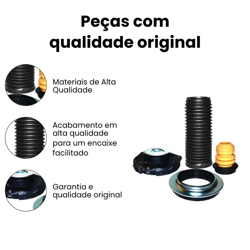 Kit Amortecedor Dir Esq Volkswagen Fox 2p 4p 1.0 8v 12v - Imagem 3