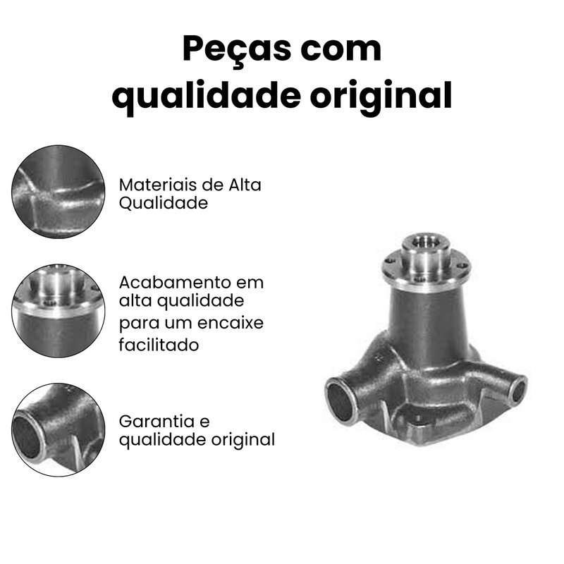 Bomba Água Agrale Valmet VW MWM D229 TD229 EC 1978-1996 - Imagem 3