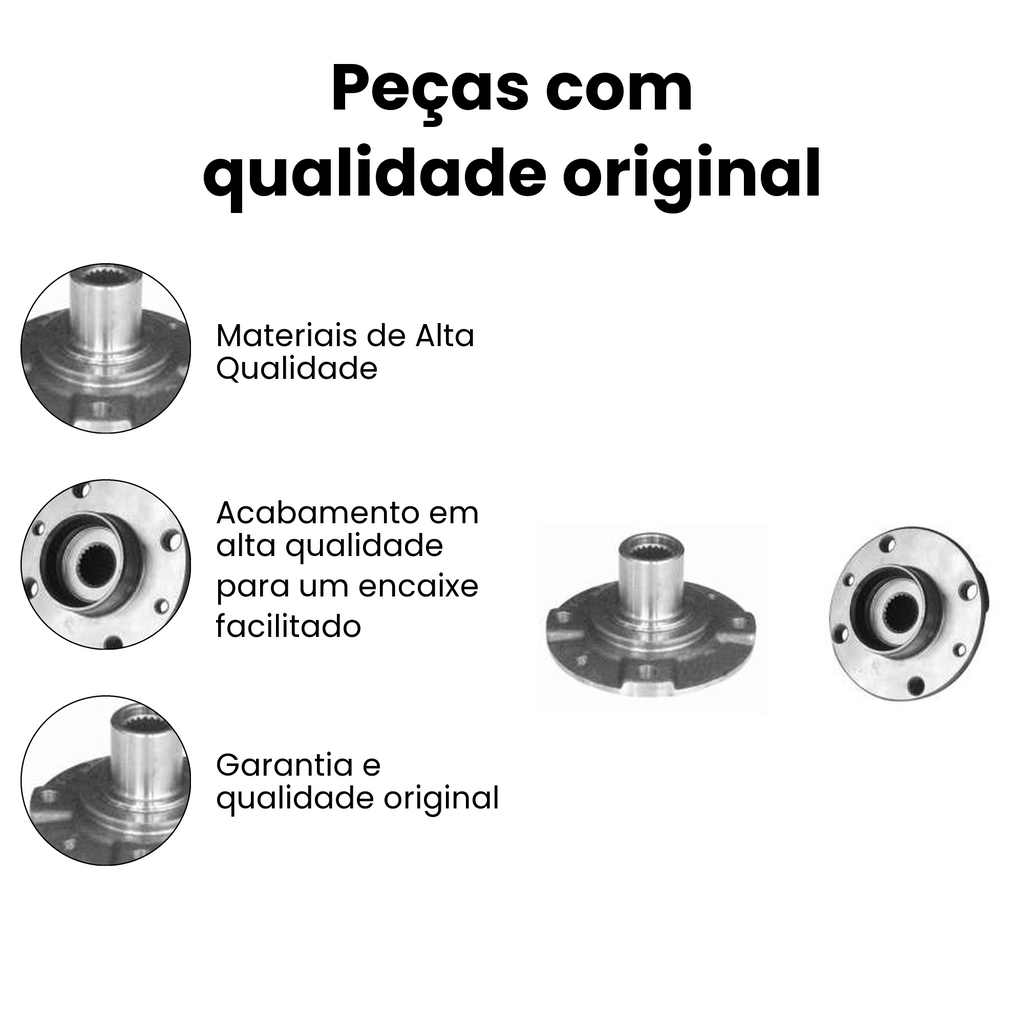 CUBO DE RODA DIANTEIRO DIREITO E ESQUERDO FIAT NKF8033 - Imagem 3