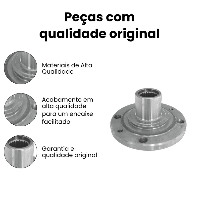 Cubo de Roda Diant Dir Esq Fiat Brava Coupe Linea Marea Pali - Imagem 3