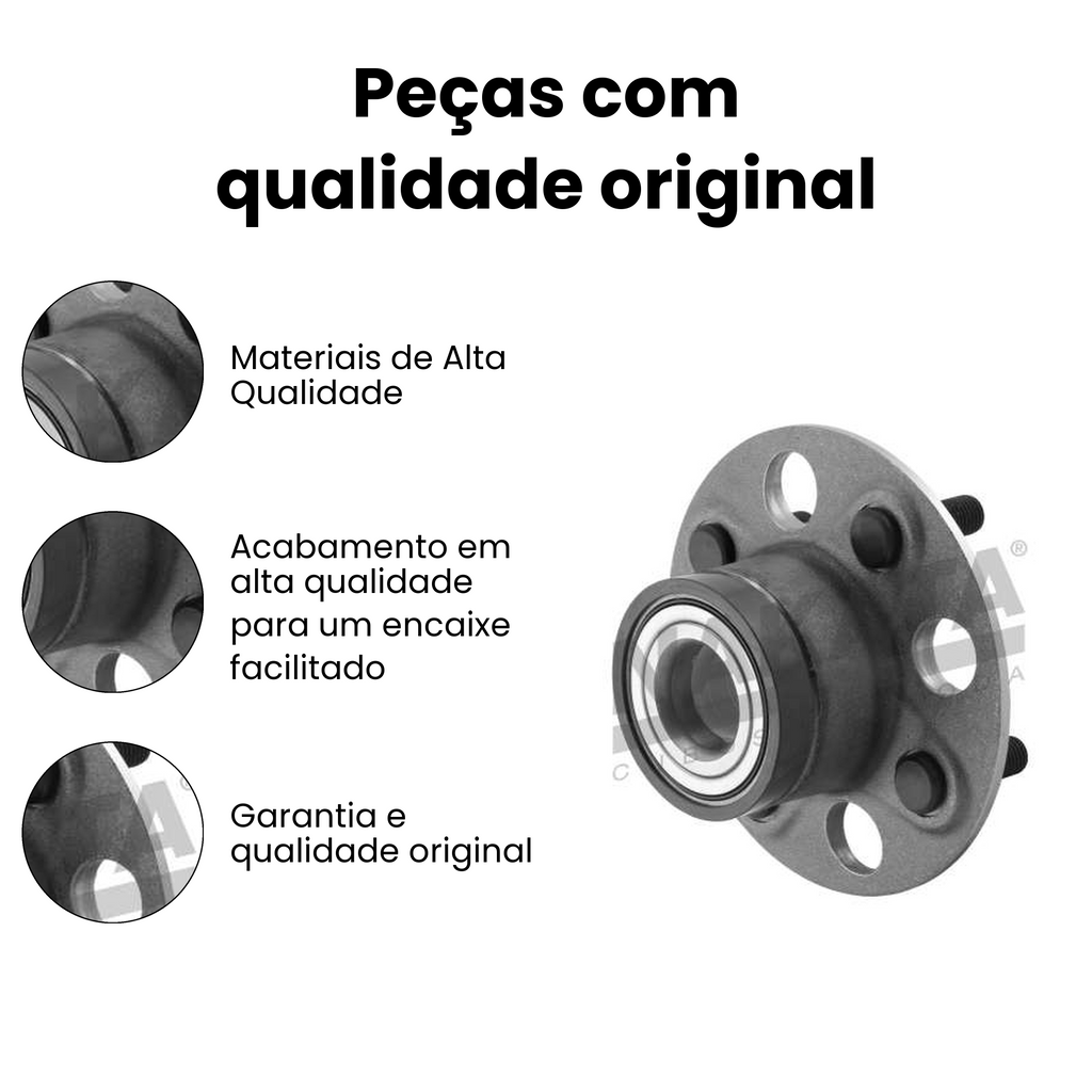 Cubo de Roda Traseiro Direito e Esquerdo HONDA NKF8138 - Imagem 3