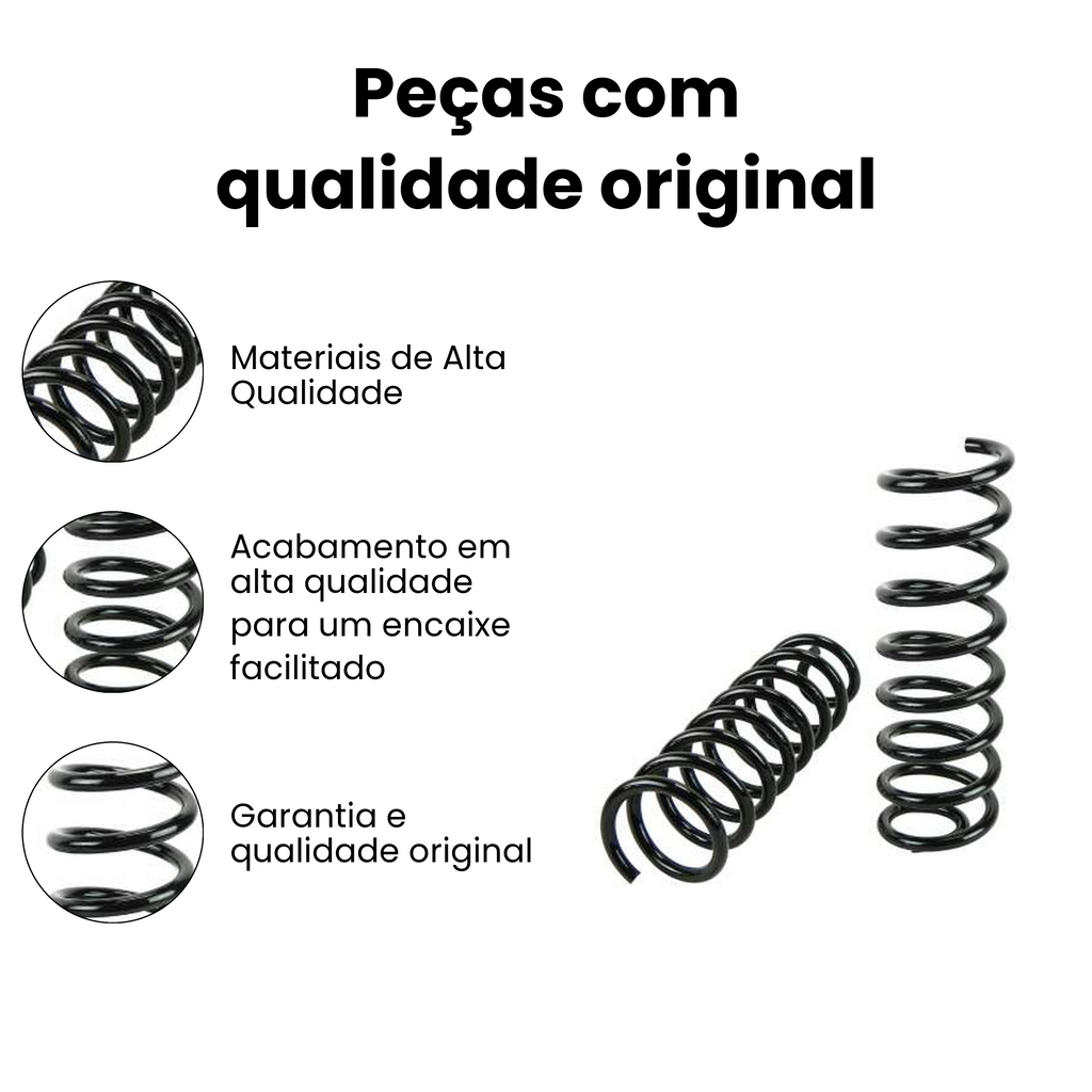 Mola Helicoidal Traseiro Helicoidal Renault Logan - Imagem 3