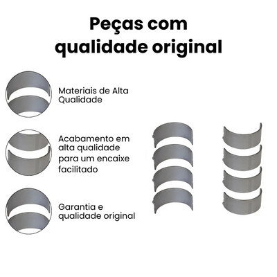 BRONZINA DE BIELA 0,25MM MERCEDES BENZ | TOYOTA SBB236J-025 - Imagem 3