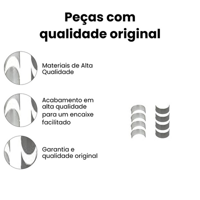 BRONZINA DE BIELA 0.25 MM GMC | CHEVROLET | FORD | VOLKSWAGEN | AGRALE SBB375J-010 - Imagem 3