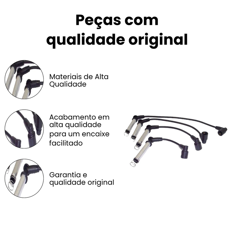 Cabo Vela Ignição Fiat Doblo Idea Palio Punto Siena Stilo St - Imagem 2
