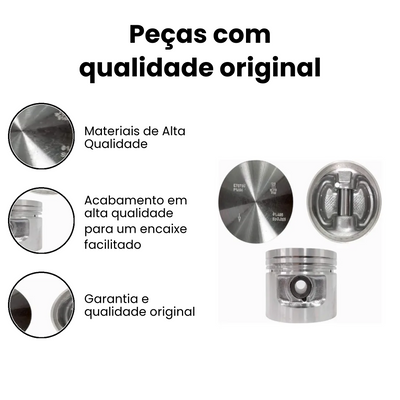 Pistão com Anel 050 Gol Voyage Parati 85-07 - Imagem 3