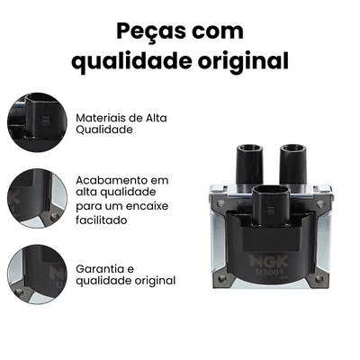 AMORTECEDOR DE SUSPENSÃO TRASEIRO DIREITO E ESQUERDO U3001 FIAT - Imagem 3