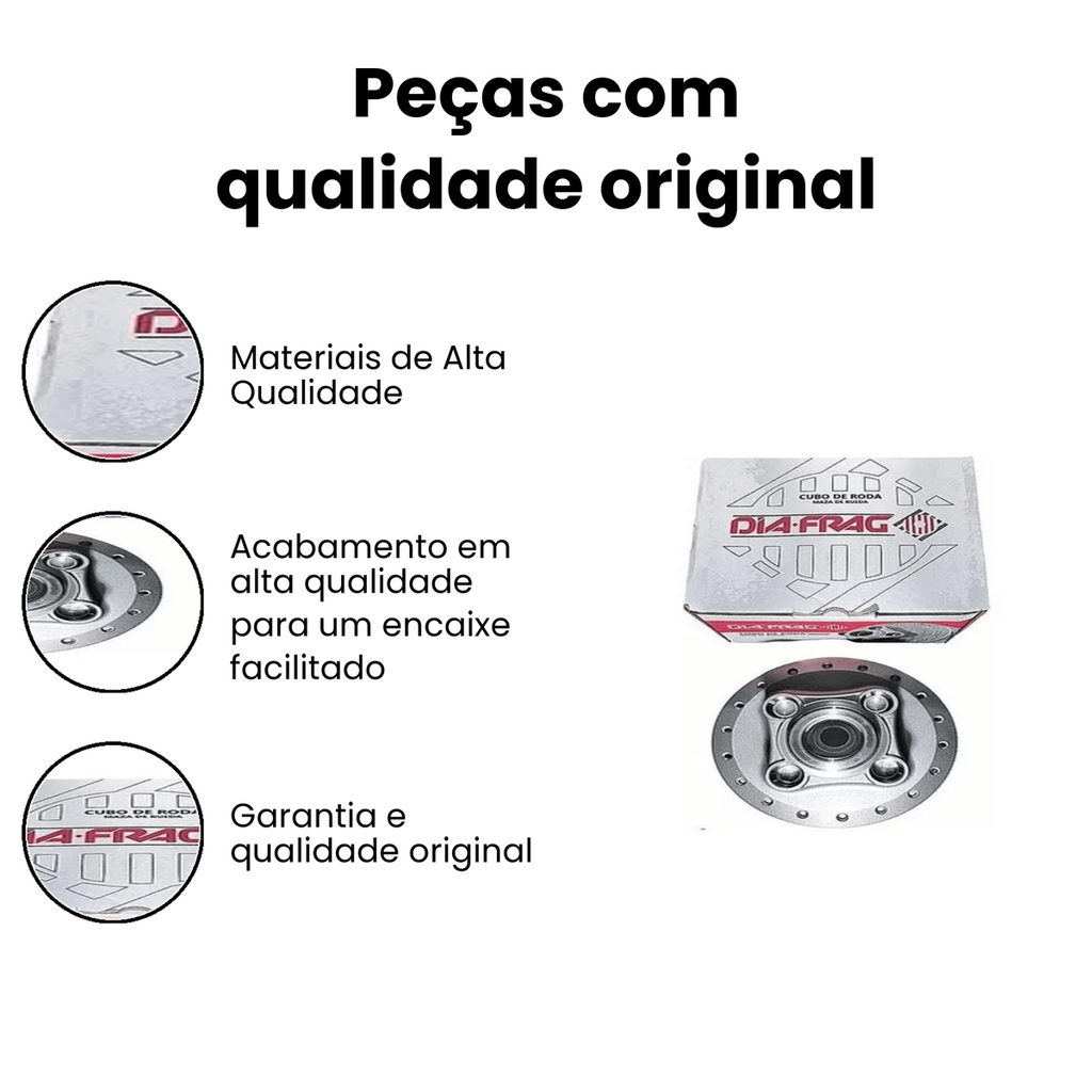 Cubo Roda Dianteiro Titan 125 99/08 - CG CG (COBREQ) - Imagem 3