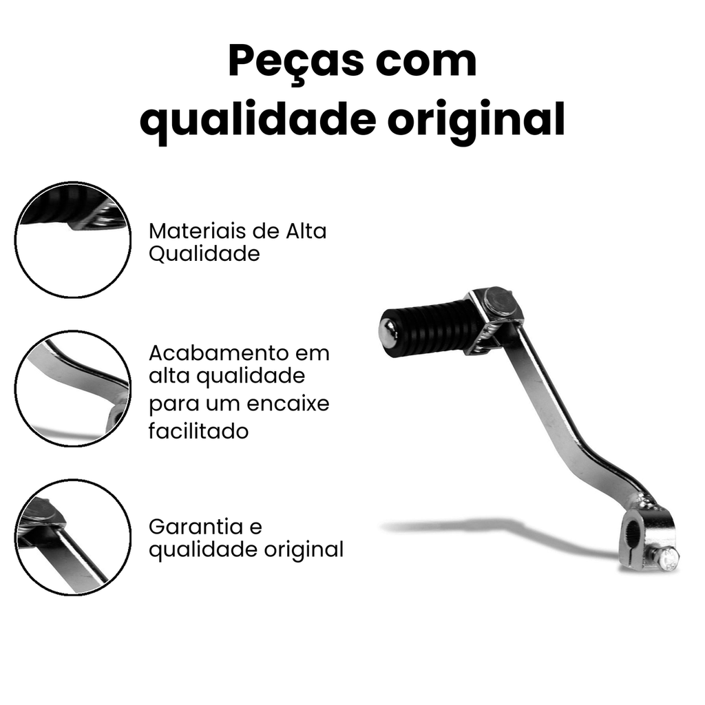Pedal Câmbio Bros 125/150/XRE 190 Cromado - NXR NXR - Imagem 3