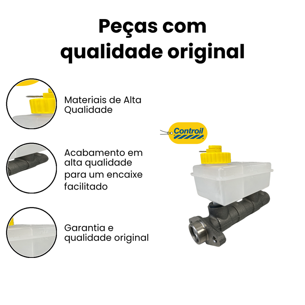 Cilindro Mestre de Freio c/ Reservatório Gol Virtus - Imagem 3
