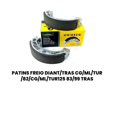 Patins Freio Diant/Tras CG/ML/Tur 82-99 - Cobreq - Imagem 2