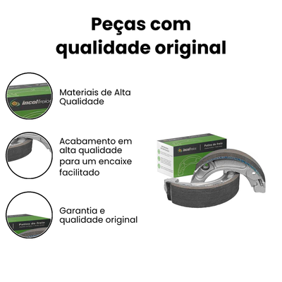 Patins Freio Traseiro Bros 125/150/Biz/Super Pop - COBREQ - Imagem 3