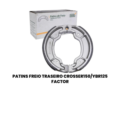 Patins Freio Traseiro Crosser 150/YBR 125 Factor - YBR - Imagem 2