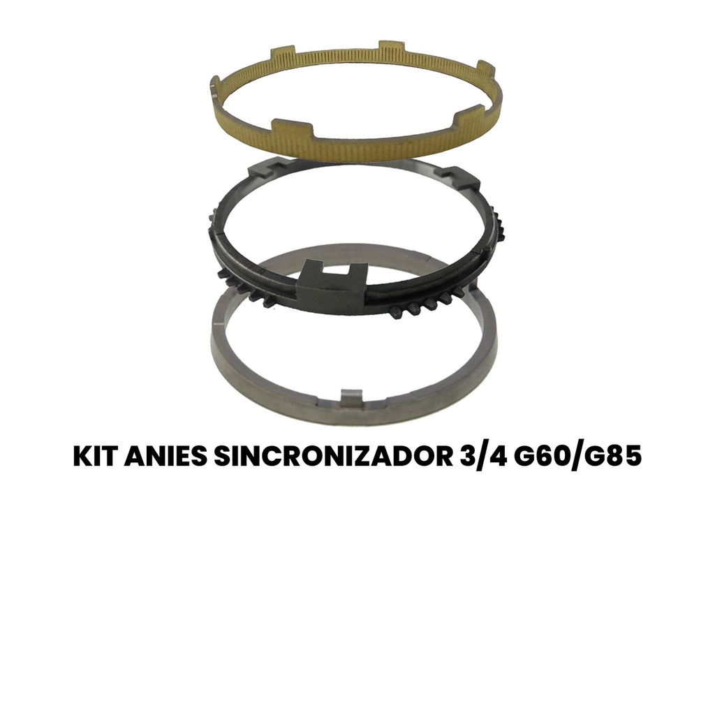 Kit Anéis Sincronizador 3ª/4ª G60/G85 Atrn/Atego - Imagem 2