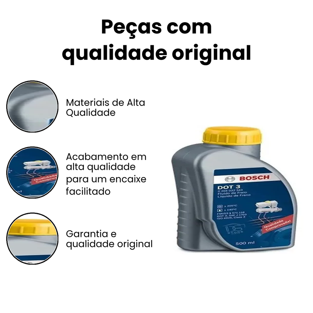 Fluido de Freio DOT 3 500ml Bosch - Parati, Siena - Imagem 3