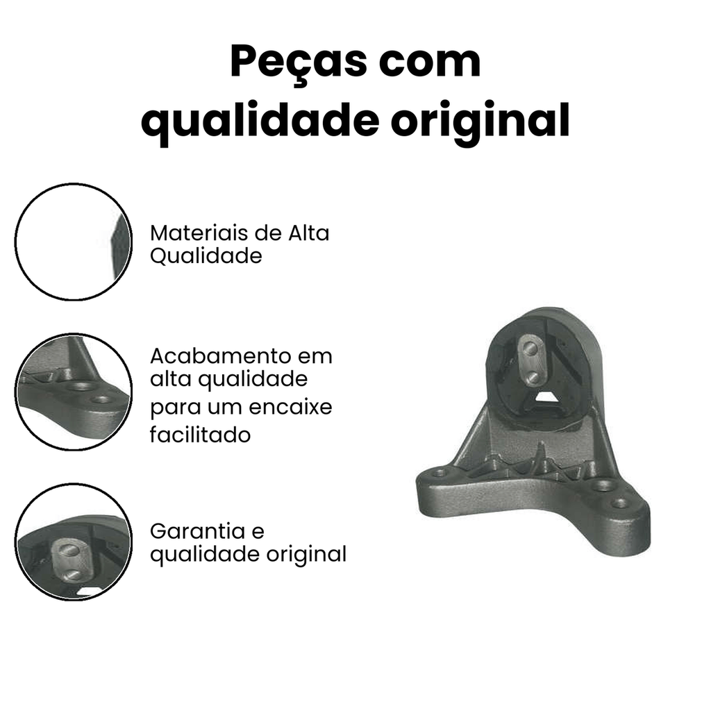Coxim do Motor Traseiro (Dir/Esq) - Brasilia Fusca - Imagem 3
