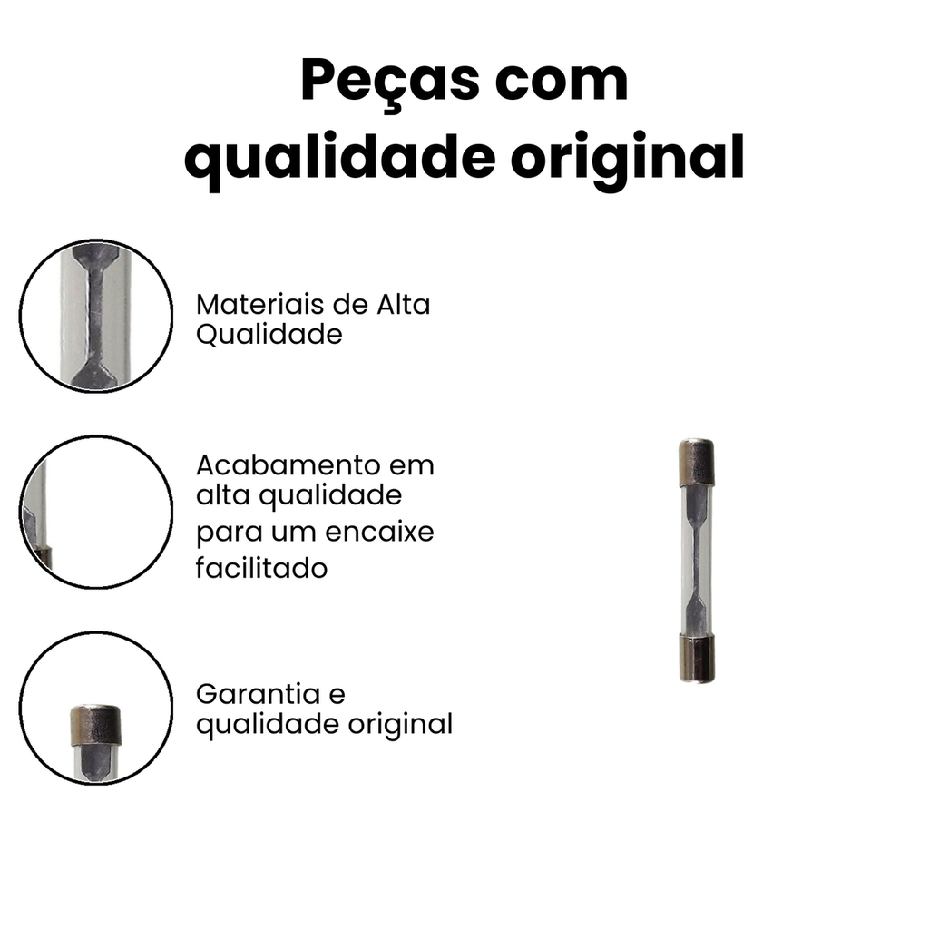 Fusível de Vidro 15 Amperes - Automóveis e Caminhões - Imagem 3