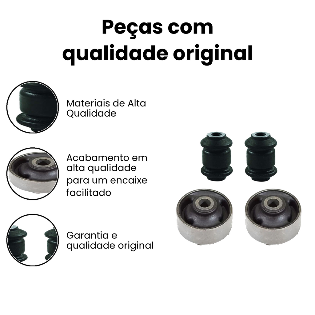 KIT BUCHAS BANDEJA DIANTEIRA Cargo 2000-2009 - Imagem 3