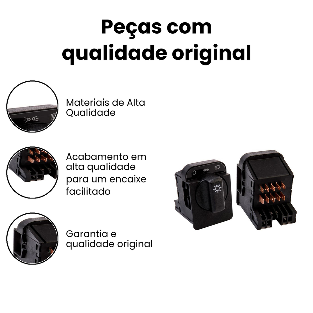 Chave de Luz 12 Volts Farol - Corsa Corsa - Imagem 3