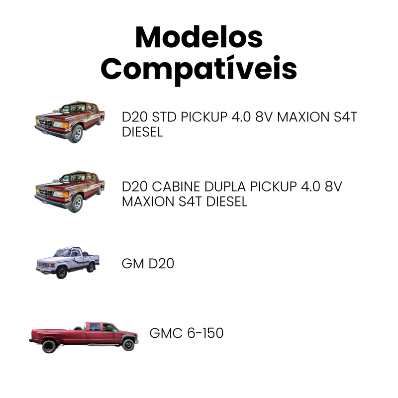 Bomba Óleo D20 Pickup 2.5 8V Diesel 92-98 D20 4.0 Maxion S4T - Imagem 4