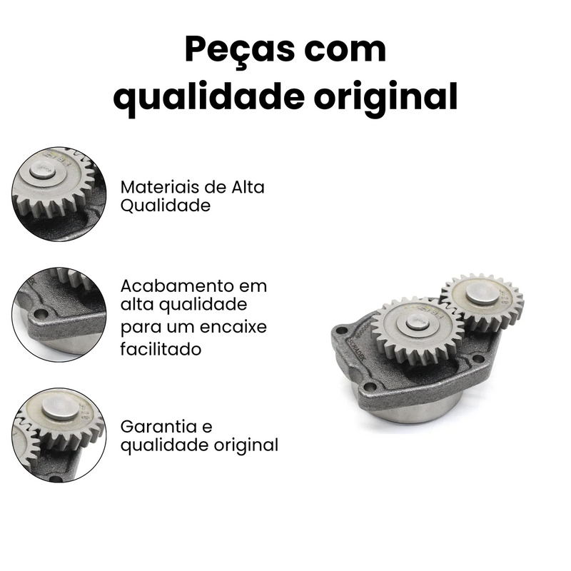 Bomba Óleo Ford Cargo C-1222 82-96 C-2422 C-2831 Worker 17-2 - Imagem 3