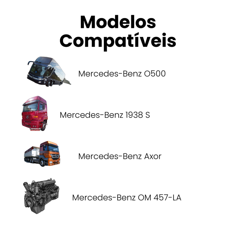 Bomba de Óleo Mercedes-Benz Axor 1938-1944 OM457-LA Axor O50 - Imagem 4