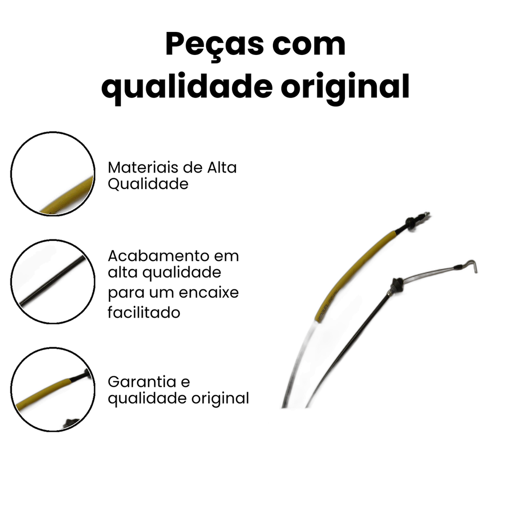 Cabo Acelerador Dianteiro CABOVEL Pampa - Imagem 3