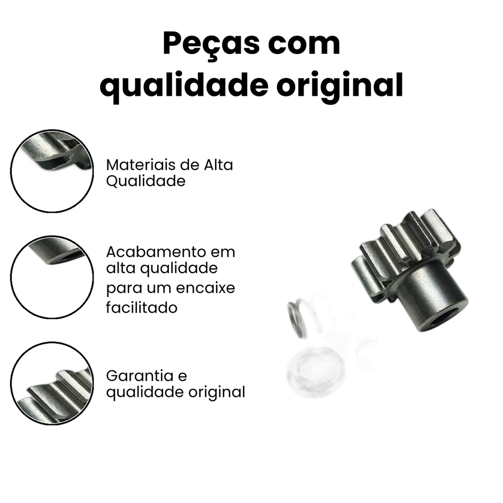 Kit Pinhão Motor Partida 29MT 11D Benz Benz - Imagem 3