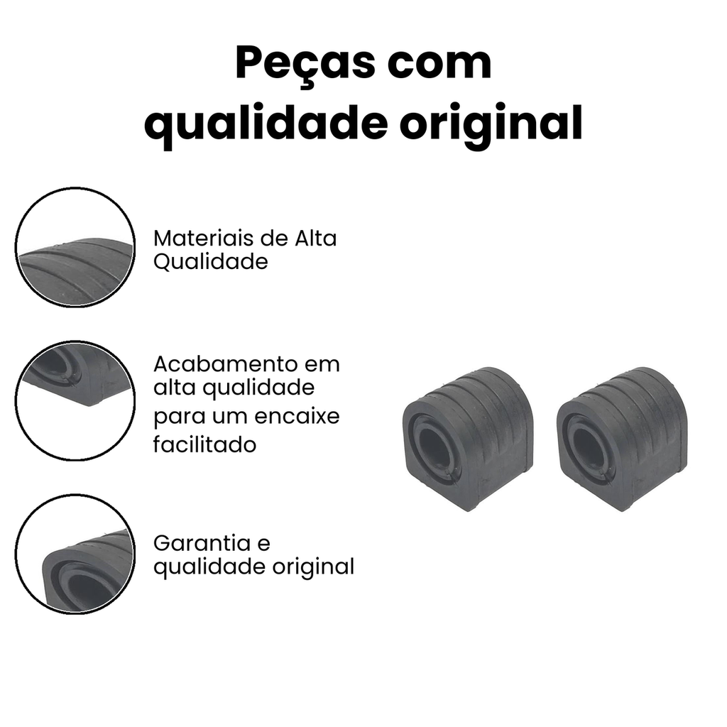 Bucha Barra Estabilizadora Dianteira Cronos - Kit & Cia - Imagem 3