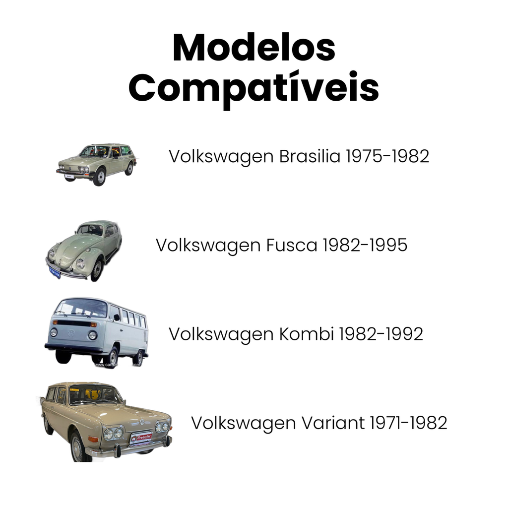 Correia de Acessórios Raw Fusca Kombi Brasilia 1968-2005 - Imagem 4