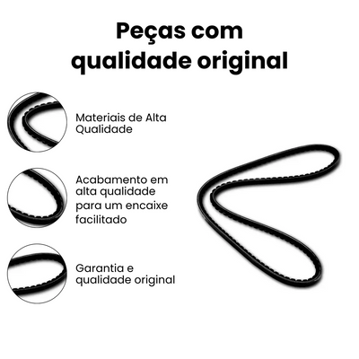 Correia de Acessórios Raw Fusca Kombi Brasilia 1968-2005 - Imagem 3