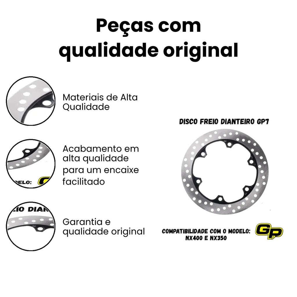 Disco de Freio Dianteiro NX400/NX350 (GP) - NX - Imagem 3
