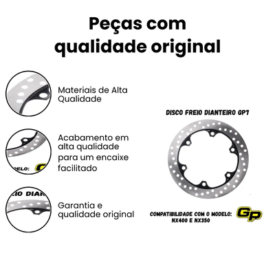 Disco de Freio Dianteiro NX400/NX350 (GP) - NX - Imagem 3