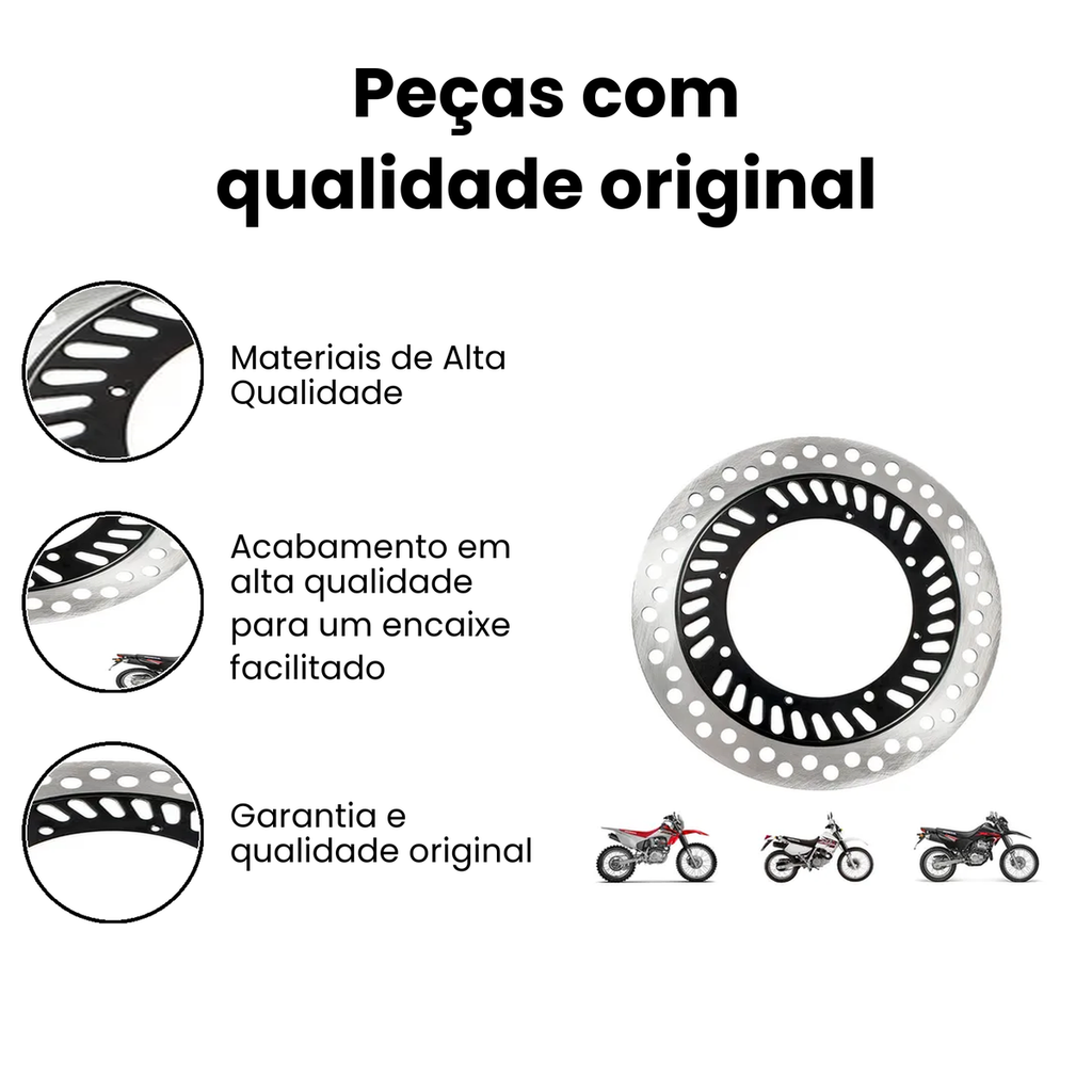 Disco de Freio Dianteiro XR250/NX/XR150/200/XLX350 - Imagem 3