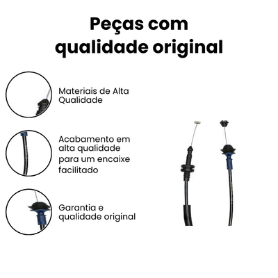 Cabo Acelerador Dianteiro IKRO - Fusca - Imagem 3