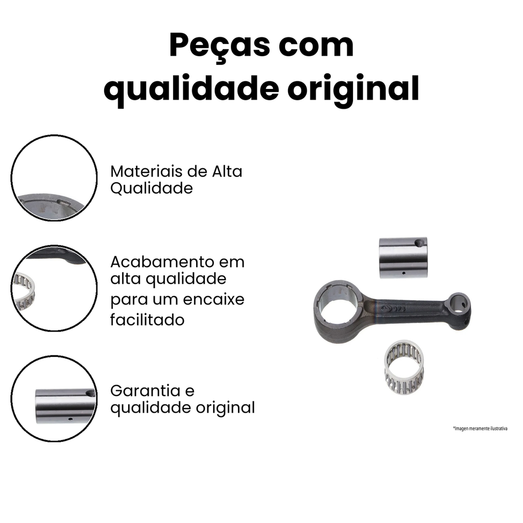 Biela Motor CG 125 FAN/NXR 125 BROS (TXK) - Imagem 3