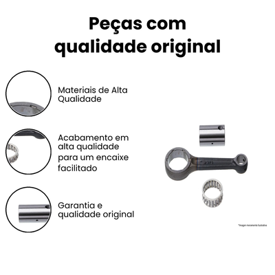 Biela Motor CG 125 FAN/NXR 125 BROS (TXK) - Imagem 3