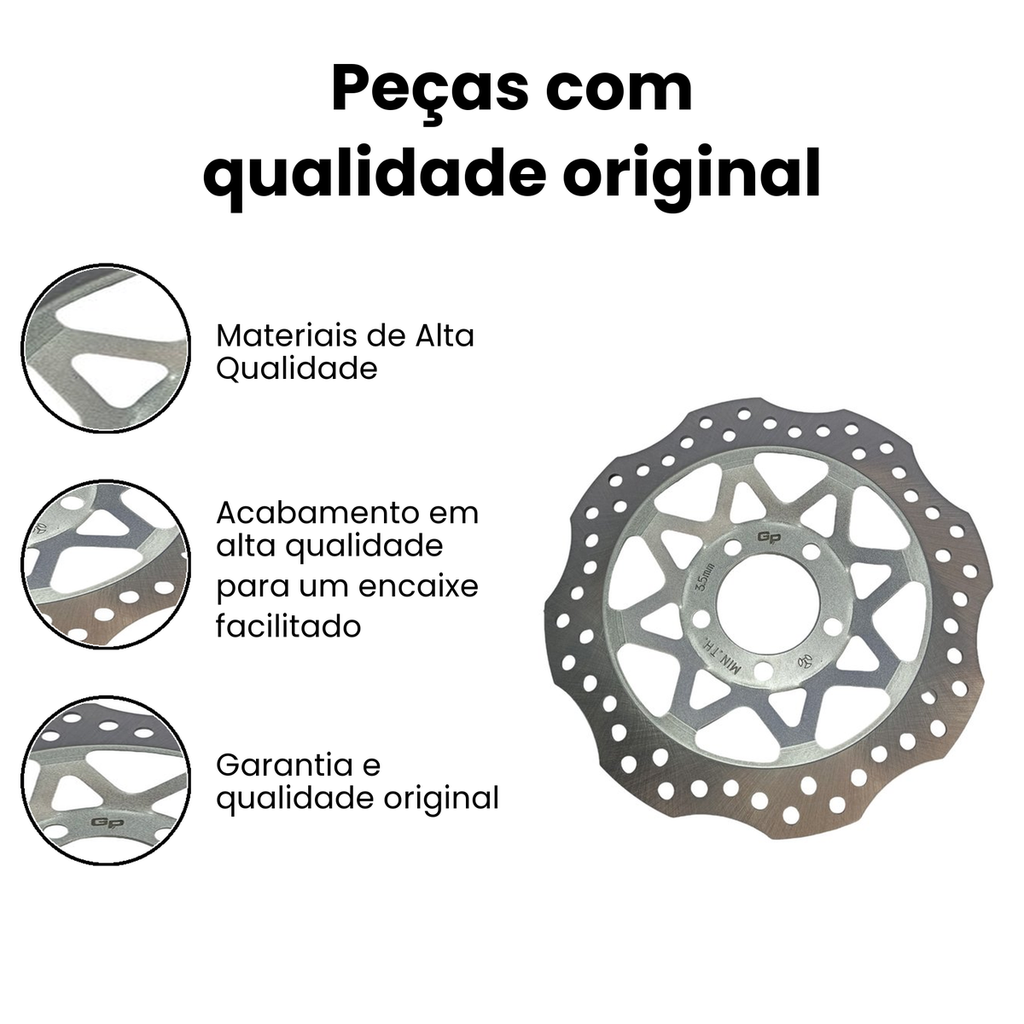 Disco de Freio Dianteiro Titan150 Esportivo CG (GP7) - Imagem 3