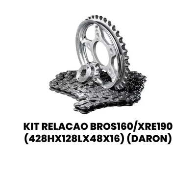 Kit Relação Bros 160/XRE 190 (428HX128L) LAQUILA - Imagem 2