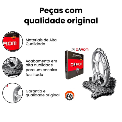 Kit Relação CBX250 Twister c/ Retentor - LAQUILA - Imagem 3